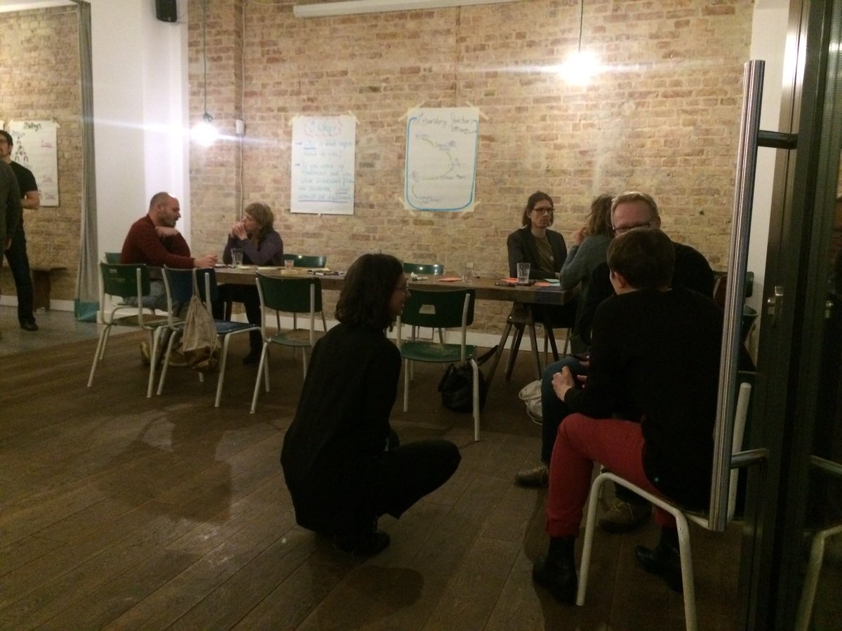 sylviataylor's tweet photo. So proud of the #facilitation team at #LSLabBerlin last night. Last 1 of the year w/amazing insights for getting past what blocks us. @adiyathemighty Iโm going to miss u! #LiberatingStructures https://t.co/uwRJUoE5mj