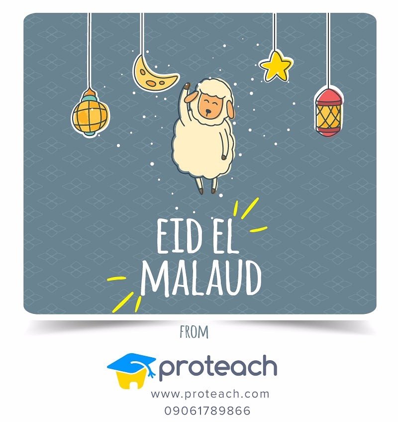 ProTeachNG's tweet photo. Issa holiday!! 💃 Happy eid el malaud to you all!! 🙏
#ProTeach #salah #eidmubarak #weekend #fun #facts #learning #science #abuja #lagos #school #classroom #students #literacy #education https://t.co/xkNIg2HKBt