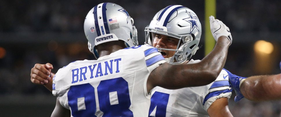 fishsports's tweet photo. Why did @DezBryant 'stiff' the media after record-setting night? Why was @Dak so inspired? #CowboysNation will know and understand the reason soon. Stay tuned. #BattleForBrock https://t.co/3F0KtD9CpN