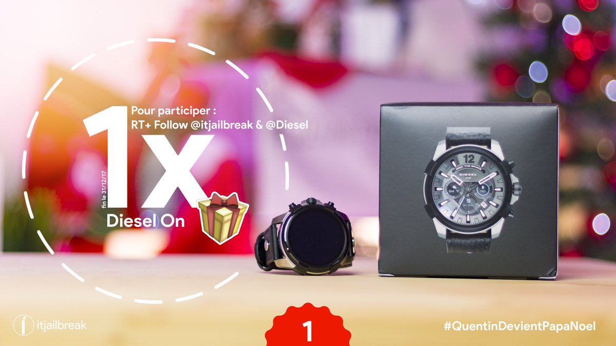 QuentinCougniot's tweet image. 🎁 #CONCOURS #QuentinDevientPapaNoel

Gagne une montre #DieselOn !

 ▶️ #RT + #FOLLOW @itjailbreak &amp;amp; @DIESEL 

📈 Augmente tes chances en participant sur Facebook et Instagram (itjailbreak)

🗓 TAS : 31/12/17

Bonne chance !⚡️🎁