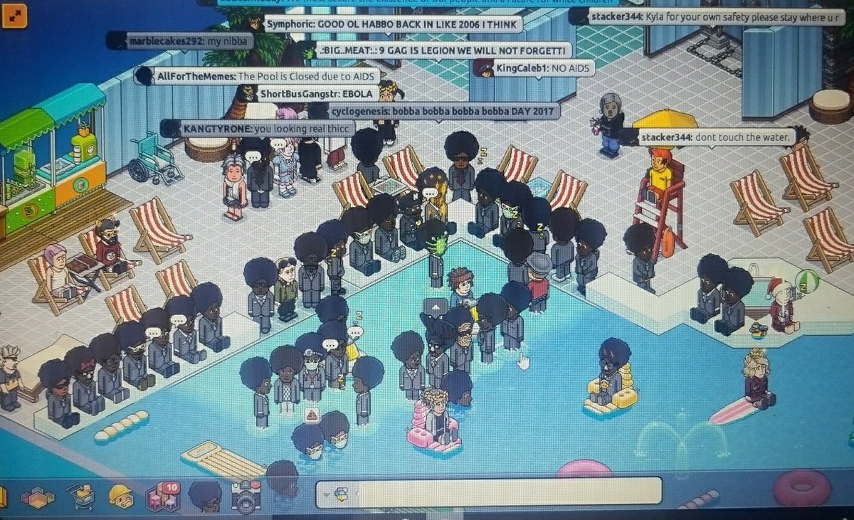 BornMeme's tweet photo. @Habbo #ModsWillNotDivideUs #ThePoolIsClosed #AIDSday https://t.co/GEQb1LYELH