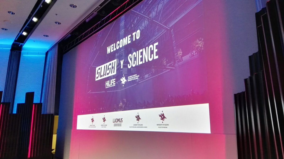 Slushyscience, official vertical of Slush just started, we are excited!  #slush17 #slushyscience #youmakewe