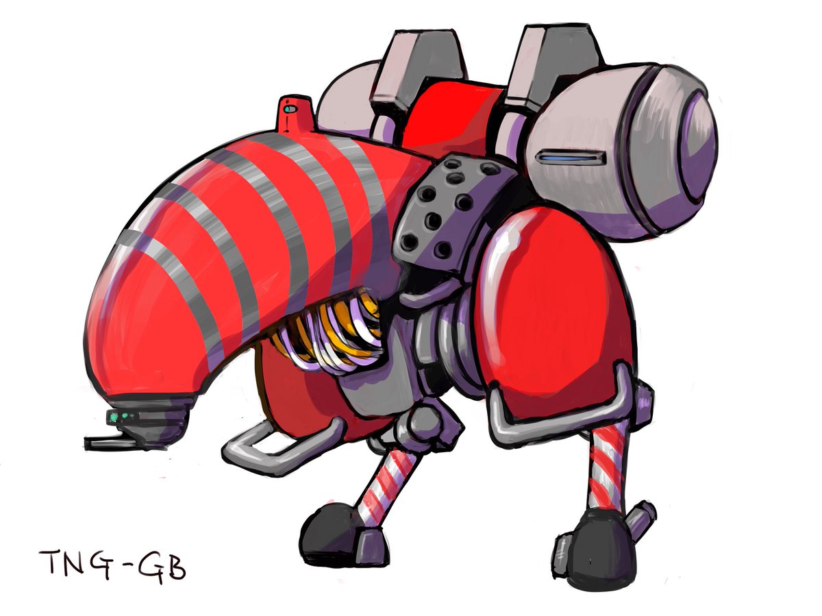 麻草郁 かわいい 倉持キョーリュー先生のロボットの描き方本を読んで ぼくなりのテンガロボを描いてみたぞ