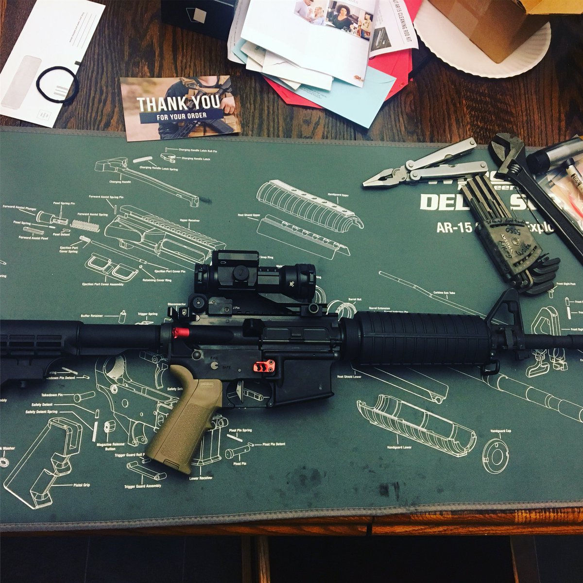 wo4_wolfe's tweet photo. So pretty #ar15 #firearms #stagarms #strikeindustries #magpul #primaryarms #2ndamendment #strikefire2 #phase5tactical #aimtactical #lovemyguns #goodinvestment https://t.co/yxVjrRWbh6