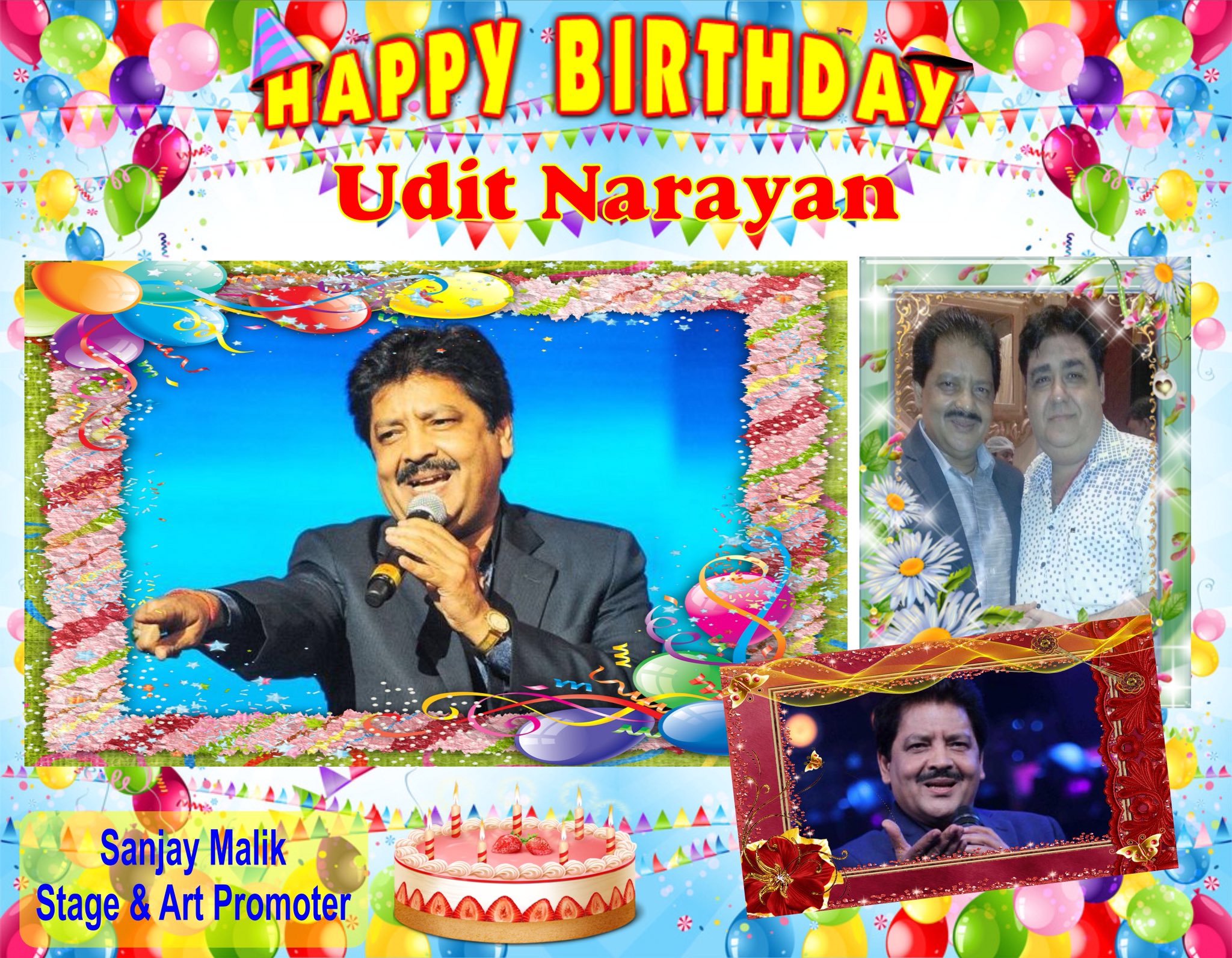 Living legend padmaa shree Playback singer udit narayan ji happy birthday 