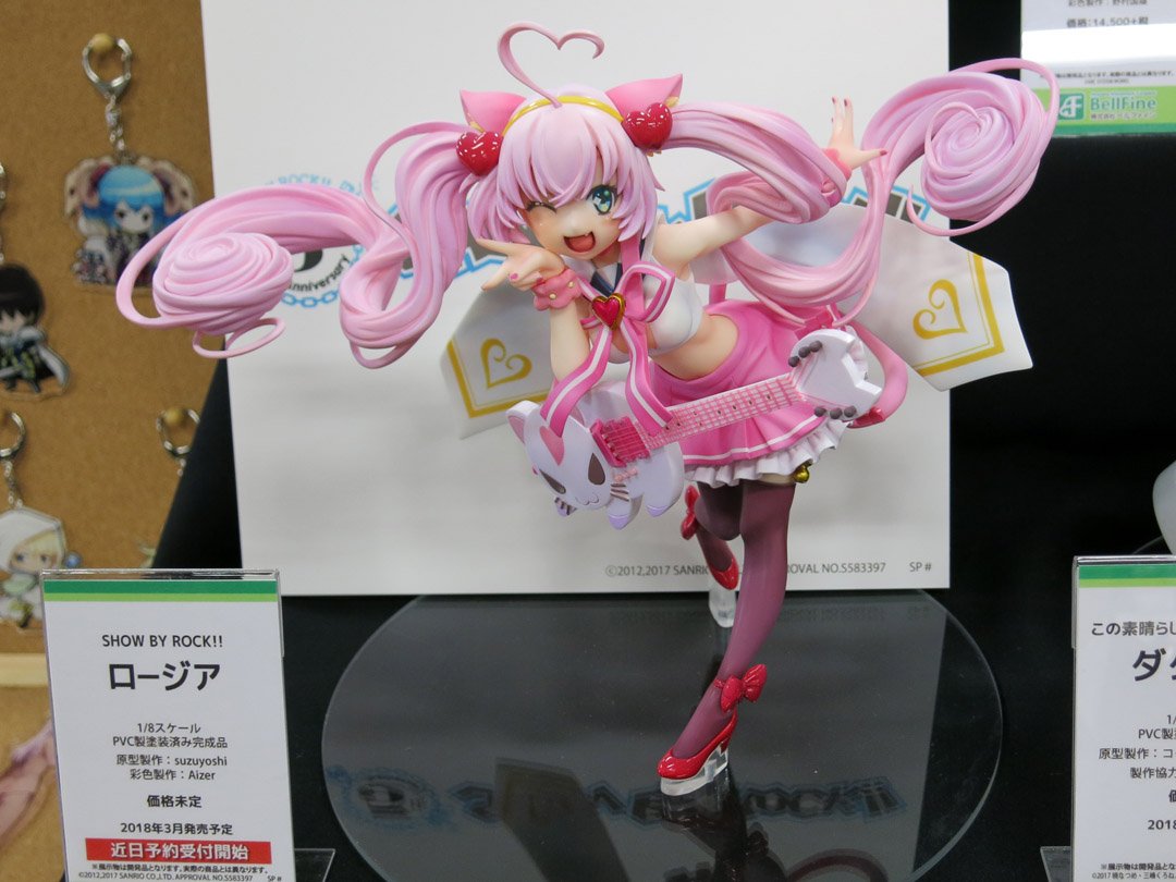 11月開催の宮沢模型様の秋の展示会にて 『SHOW BY ROCK!!』より1/8