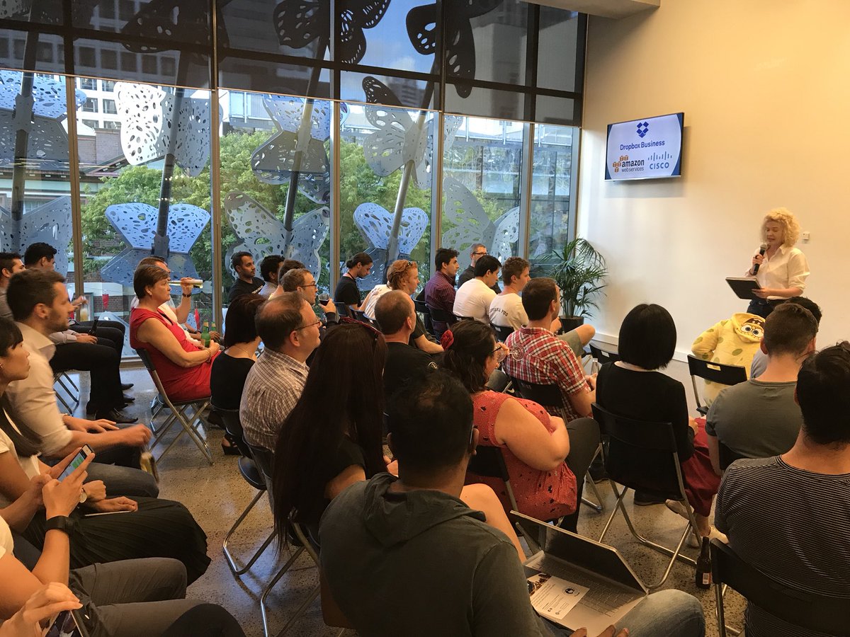 Fishburners's tweet photo. Big crowd for @Fishburners Brisbane Friday Pitches this week and setting up in the background for our VR games night afterwards! #FridayPitches https://t.co/vxPGbsFues