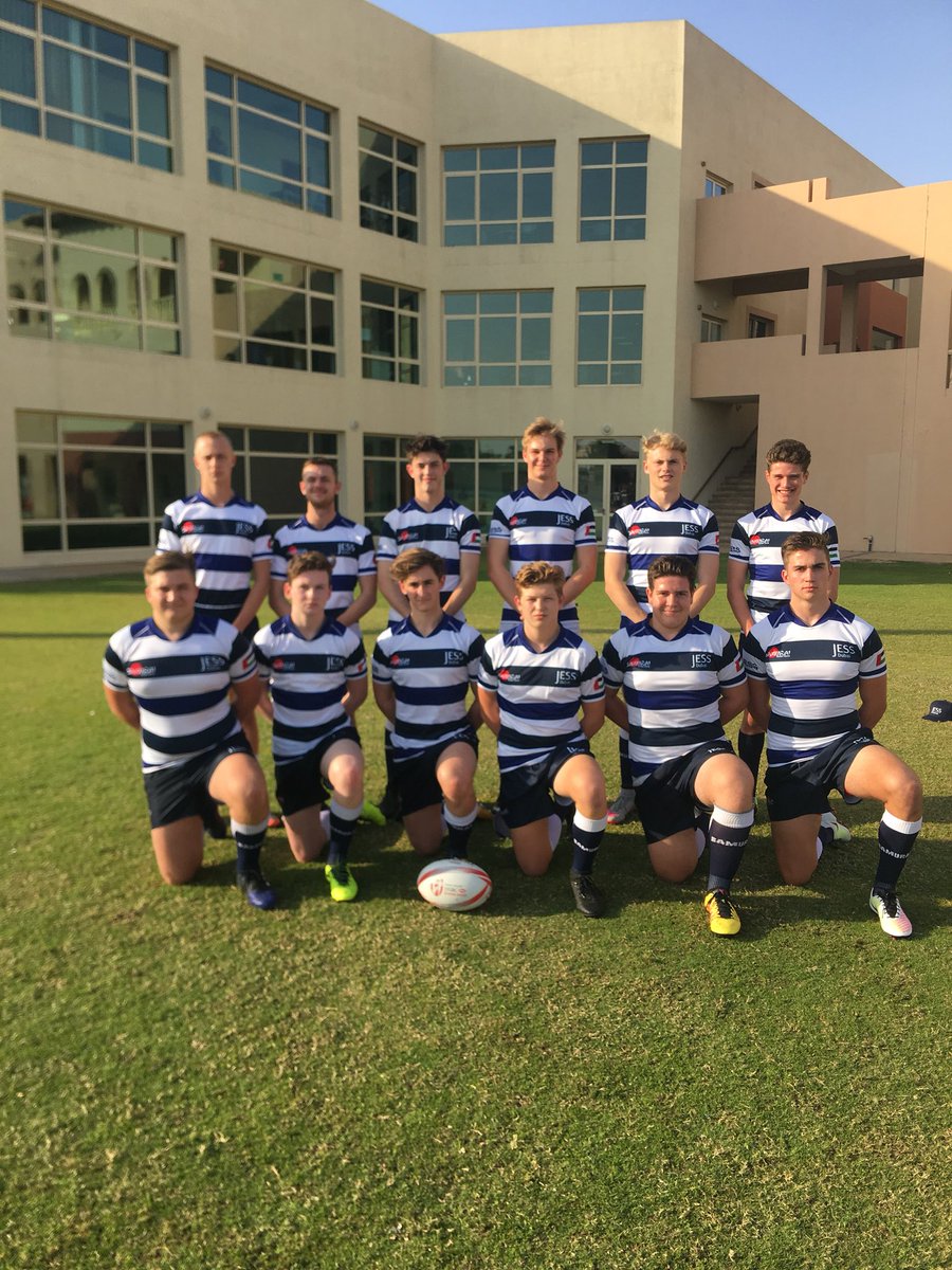 JESSDubaiSport's tweet photo. Day 2 here we come! Great warm up and now ready for final group game at 2.20pm Pitch 8 @Dubai7s #letsgojess https://t.co/7gi4VLrLCU