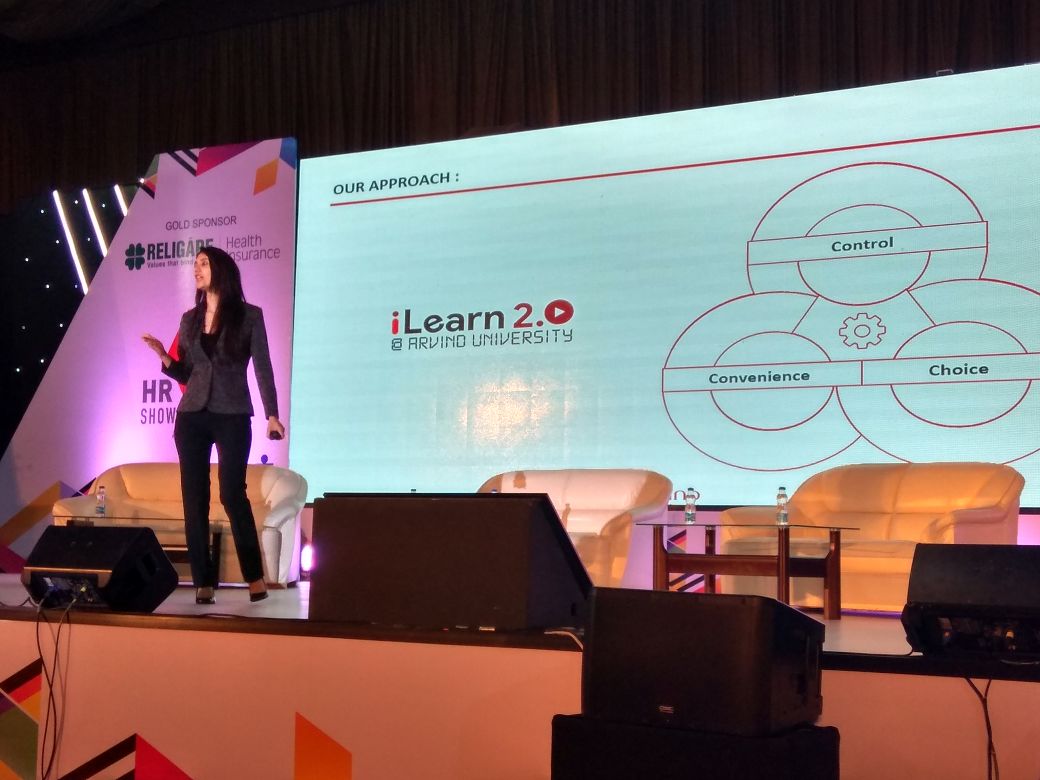 nhrdbangalore's tweet photo. Tusharika Goswami from
Arvind brands on iLearn 2.0. #arvindlifestyle #ilearn2.0 #HRshowcase https://t.co/FFE4Qmzn7F