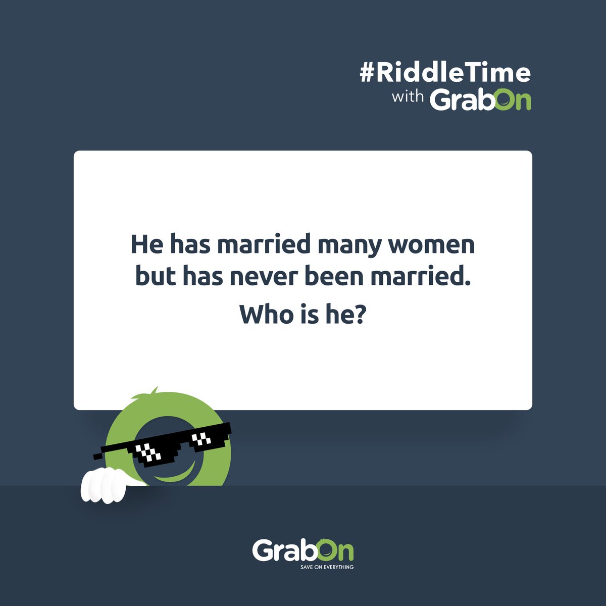 GrabOnIn's tweet photo. Tag All Your Smart Friends And Ask Them To Answer This.
#FridayRiddle #RiddleTimeWithGrabOn #Riddle https://t.co/Sft0DD52l8