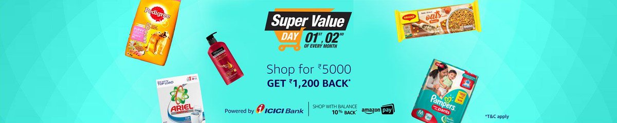 XiaomifyDubai's tweet photo. SUPER VALUE DAY | 1st and 2nd of Every Month
https://t.co/Gsy1iXoY3G
Shop for โน5,000 GET โน1,200 Back
#AmazonDeals #AmazinIN #AmazonIndia #SuperValueDay https://t.co/jQ0FoN6EdK