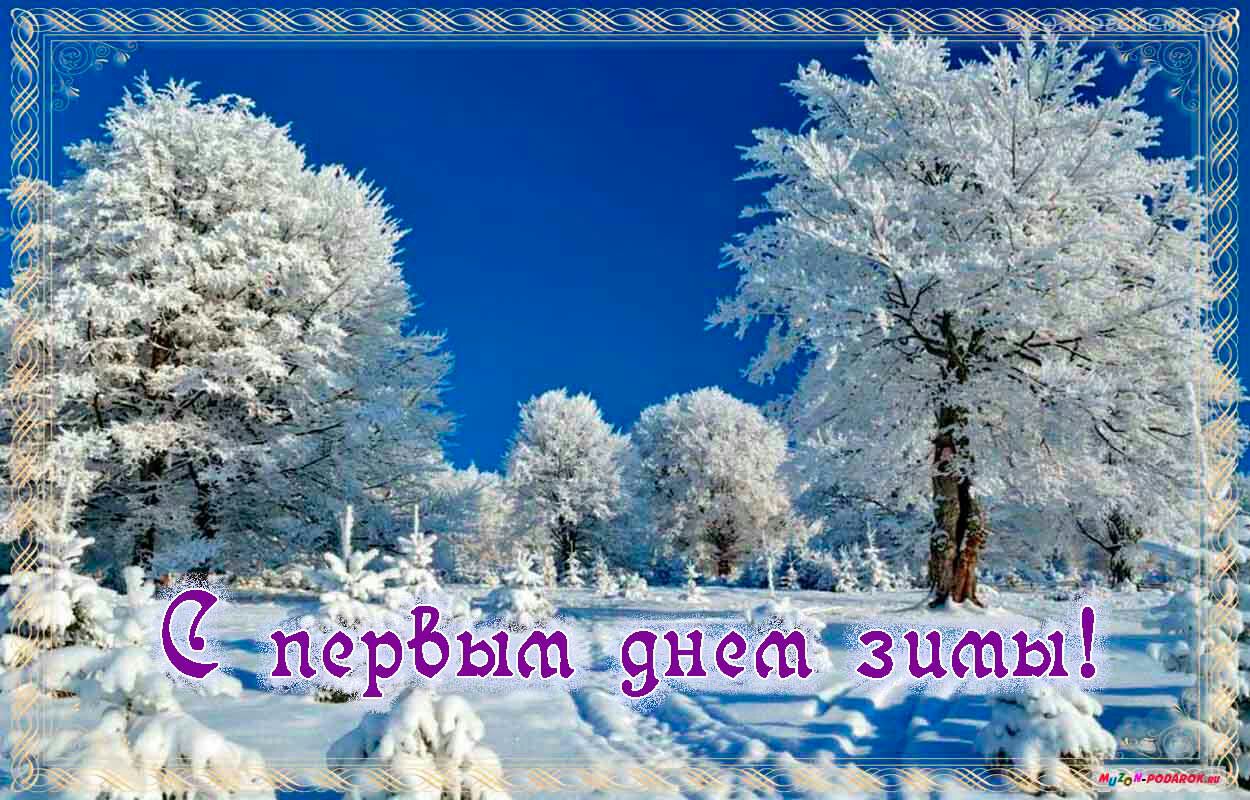 Поздравления с зимой открытка, днем рождения