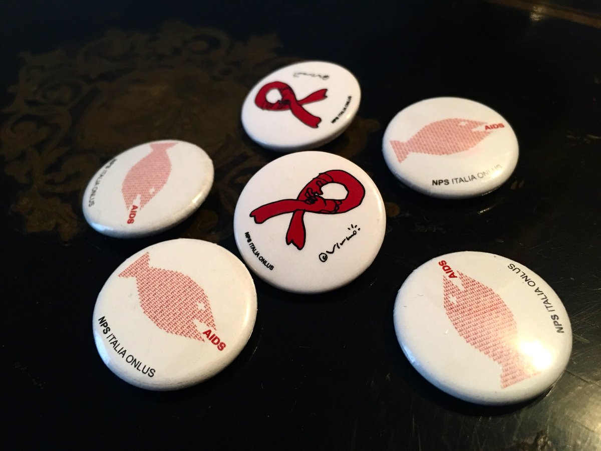 adicorbetta's tweet photo. oggi (come #tuttiigiorni) è #WorldAIDSDay e le nostre #redribbon sono pronte grazie a @vincinoweb e @giulioiacchetti ❤️❤️ https://t.co/l5HV24Ggnk