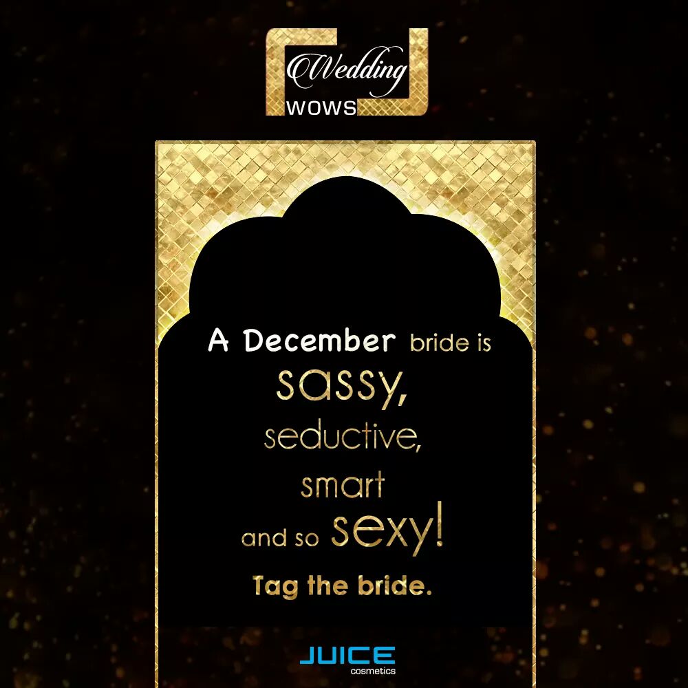 juicecosmetics's tweet photo. Tag a pretty-gorgeous December bride in the comments below and stand a chance to win a small Juice hamper for the bride.
#JuiceCosmetics #WeddingWows #TagTheBride https://t.co/lmp2ez7iwl