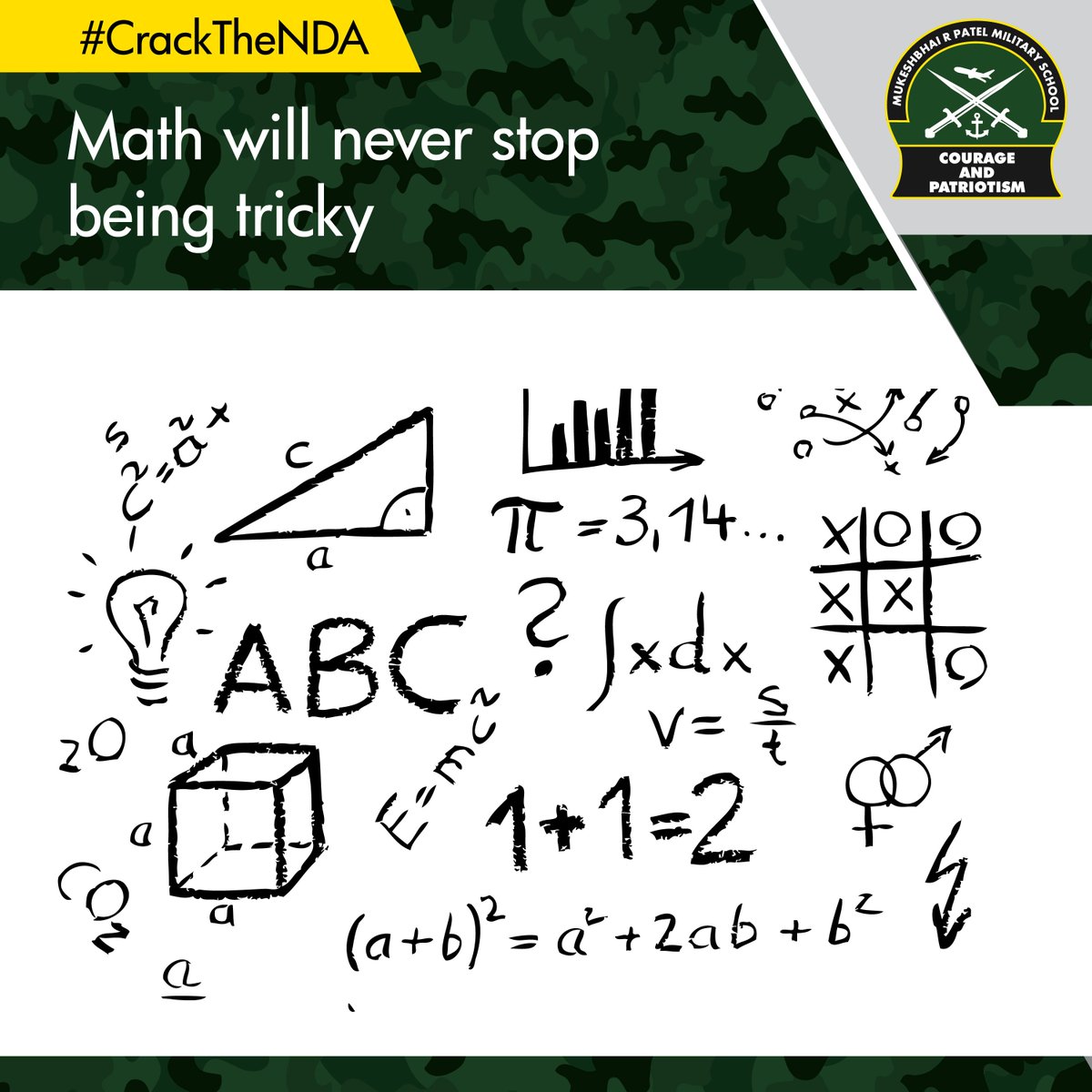 mrp_military's tweet image. Candidates attempting the NDA exam are expected to solve both - complete the statement and solve problems in the Mathematics paper. So prepare accordingly. #CrackTheNDA