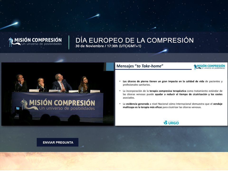 UrgoMedical_es's tweet photo. 📢¡Más de 2000 participantes en el Día Europeo de la Compresión!
#CompressionDay #30N #MisiónCompresión Gracias a los ponentes por su excelente contribución, a las sociedades colaboradoras, y a los ¡más de 2000 participantes que nos siguieron desde España y el Internacional!🌍 https://t.co/rRD2u6Y9RT