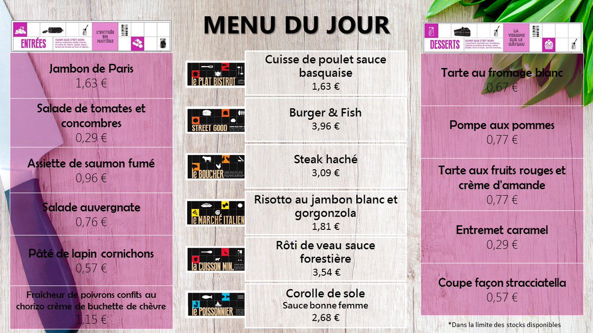 LesArdoises_Clt's tweet photo. Voici votre menu de ce vendredi 1 décembre pour votre restaurant Inter-Entreprises #Michelin de #Ladoux. Bon appétit avec Eurest ! https://t.co/21O6GH0zlx