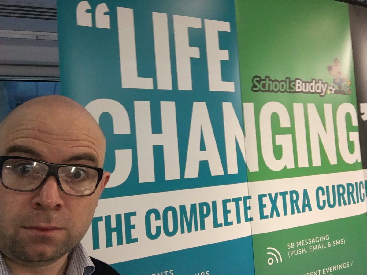 schoolsbuddy's tweet photo. A life changing day...? Come and see how it could be for your school staff and parents at Stand 34 #ict4education at the Amex today. #amex #edtech https://t.co/6N0WmHoBYM