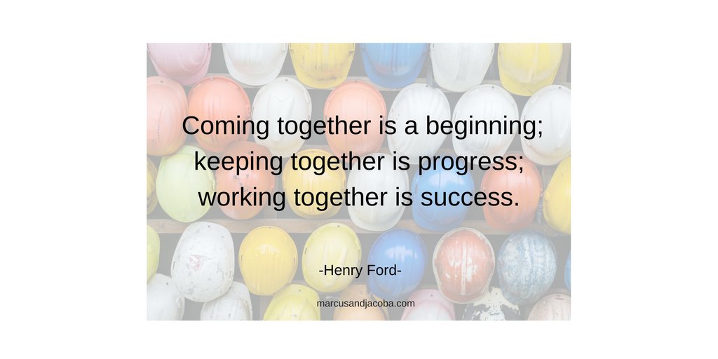 Teamwork works. #HenryFord #SucceedTogether