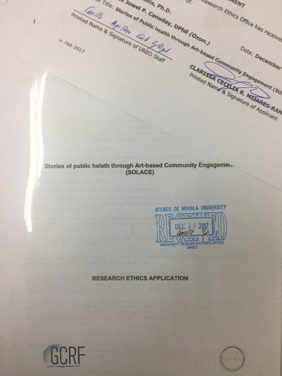 Solace_Research's tweet photo. And...#WeAreSolace ethics has now been submitted! Great work @Ateneo_SOSS @ateneodemanilau team, with many thanks to @Solace_Research regional manager Issa Mijares https://t.co/H3jBkcxqiQ