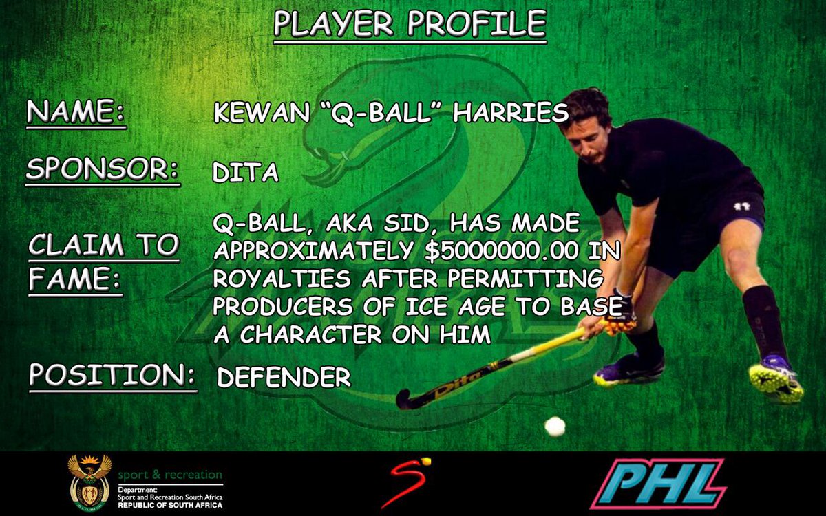 After helping out the Mamba's in the final game of the 2016 @sa_phl, Q-Ball aka Sid aka Sidney aka...Kewan, got drafted into The Mighty Mamba's for this years campaign. Slick with the hands, sick with the bants...we are ecstatic to have mans holding down the fort for us Welcome!