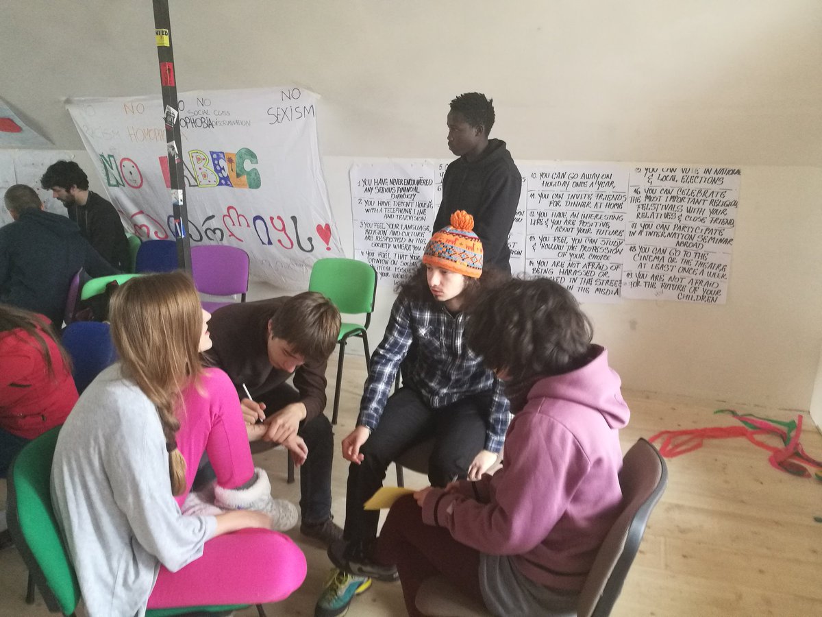 EuroBugInt's tweet photo. Action Planning to be implemented in local communities when we get home. Let's challenge LABELS! #createyouthside @Leargas @EUErasmusPlus https://t.co/4tUtNCYkvE