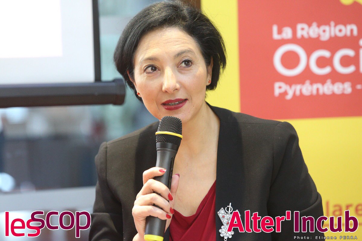 AlterIncub's tweet photo. Discours d'accueil par @FatimaBellaredj directrice de @URSCOP Languedoc-Roussillon #RIIS3 @poleREALIS #Montpellier https://t.co/cICXtB7xti