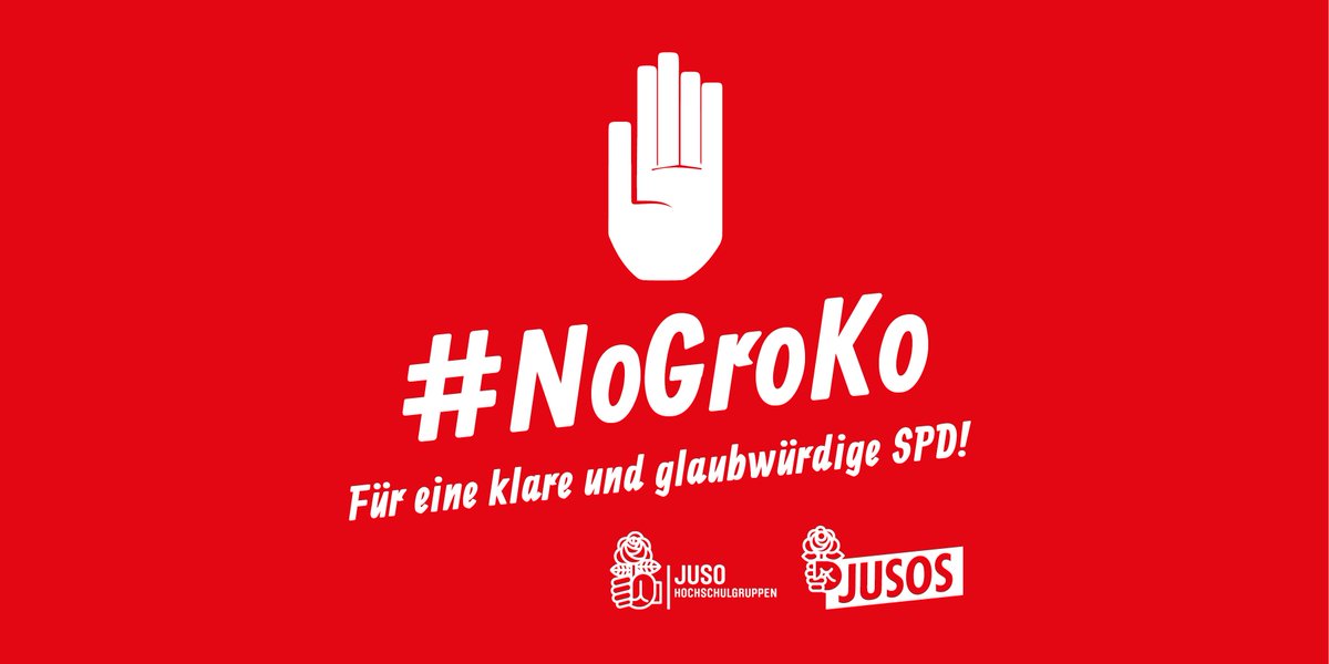 jusos's tweet photo. Unterstütze uns bei der Neuausrichtung der Sozialdemokratie!
Unterstütze uns bei der Ablehnung der Großen Koalition! Jetzt #NoGroko unterzeichnen!
https://t.co/935Y9KM8Qc https://t.co/43zs2OYi2u