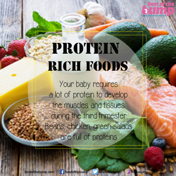 BestOfTheBump's tweet photo. #Protein rich foods: Your baby requires a lot of protein to develop the #muscles and #tissues during the third trimester. #Beans, #chicken, green #salads are full of proteins.
#pregnancy #pregnancycravings #pregnancydiet https://t.co/A8ZBc4AtCS