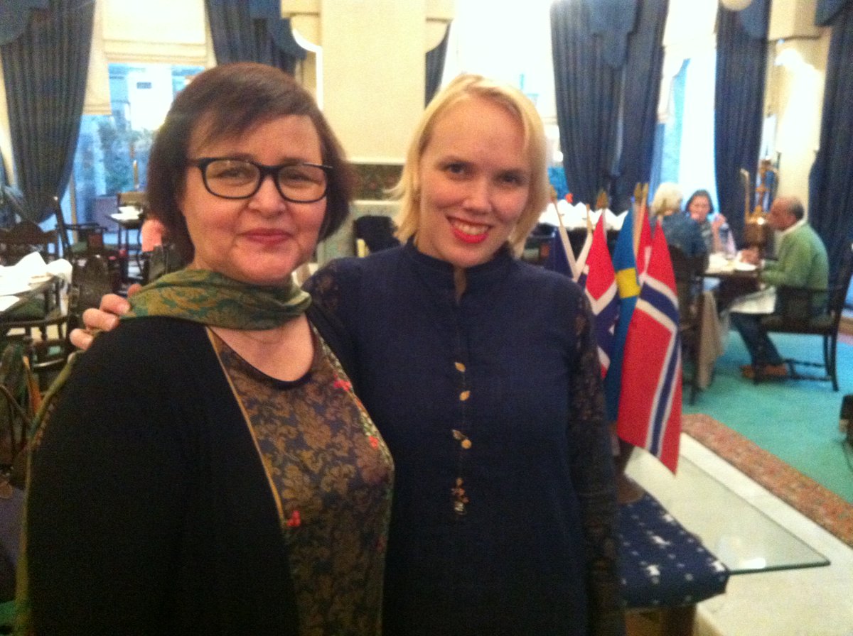 Train2Impact's tweet photo. Speaking about #Finnish #educational success at #Pakistan -#Norway Association's event whilst enjoying lovely high tea with #Nordic -minded Pakistanis! https://t.co/TOipLFZEm8