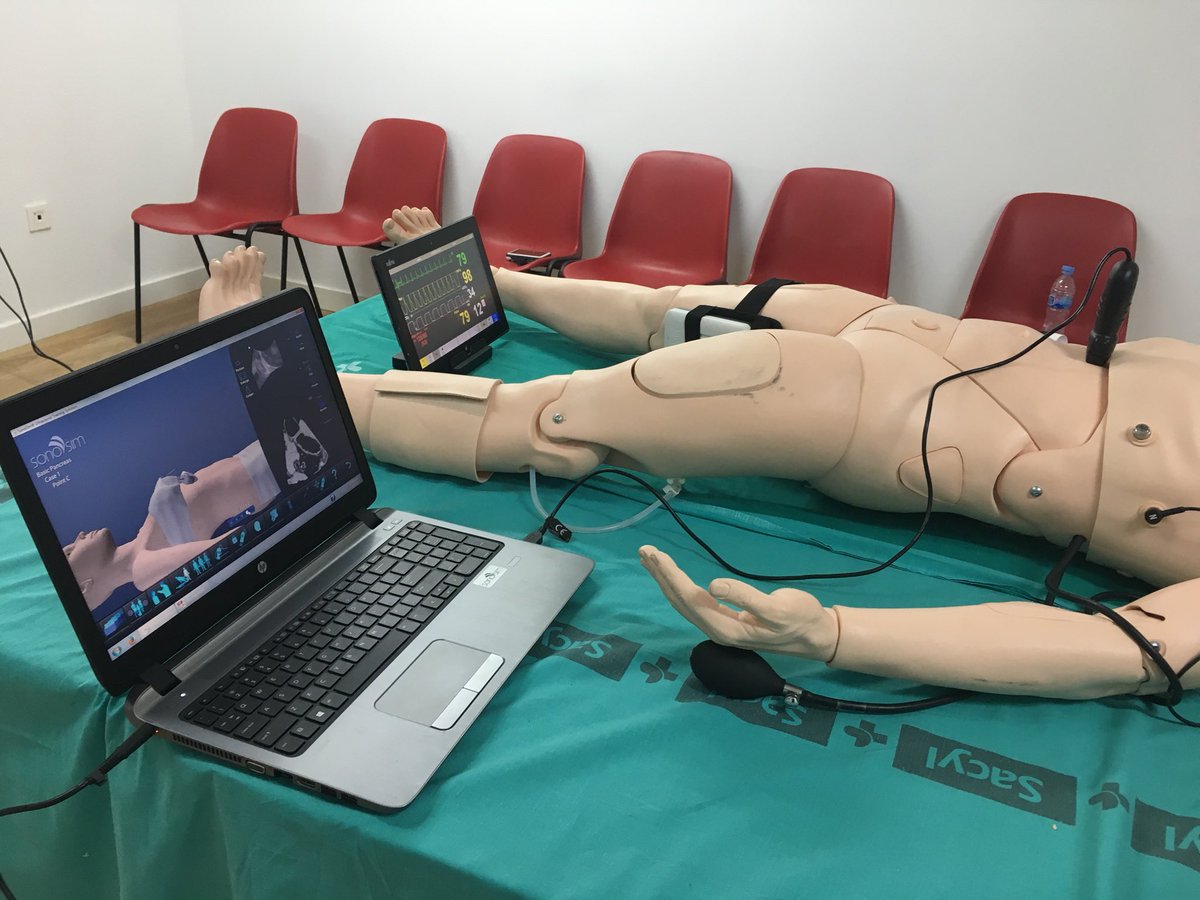 jvescuderom's tweet photo. Curso de Instructores en SVA #Semicyuc #Inforemer #Simpad #SonoSim #Ecografia @LaerdalEspana https://t.co/Pb2VhrtAOR