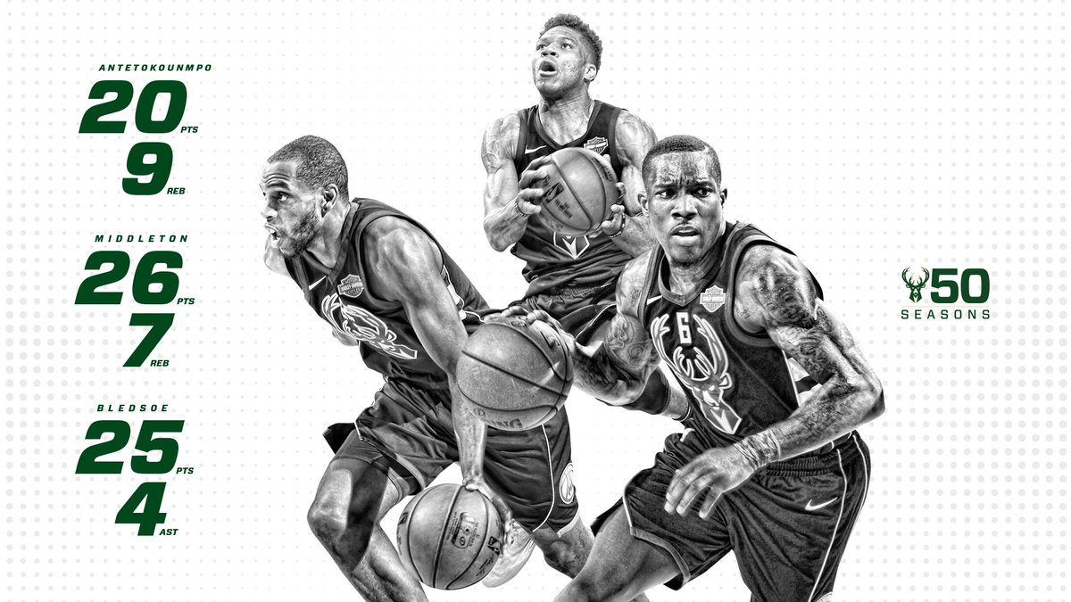 Bucks's tweet photo. There's a new trio on the scene!!

#FearTheDeer https://t.co/nguaoQqSHZ