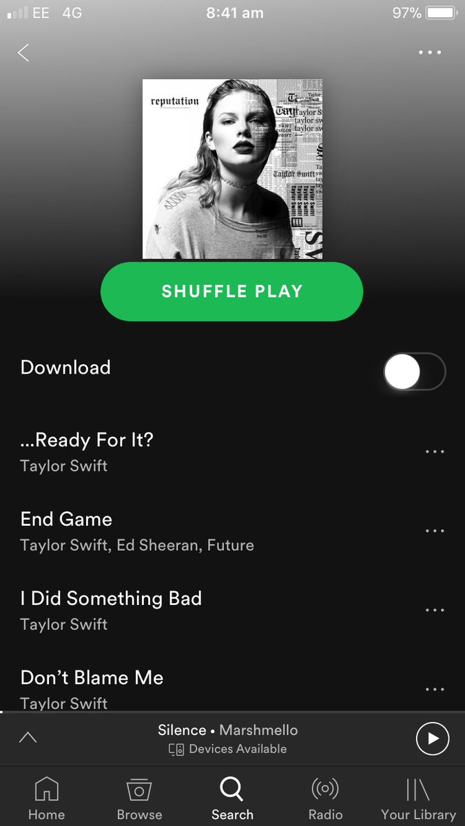 ThinkBroadley's tweet photo. When you haven’t bought songs on itunes in years but you want to treat yourself, and then 3 days after you buy the album tswift goes and does this https://t.co/nyKm1KO11o