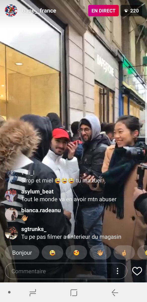 streedyworld's tweet photo. R8 now Bape Paris.... 💯✔ #bapefrance #bape #Streedy #RT @ABathingApeUS @BAPEOFFICIAL #RT https://t.co/MhdbEynMln