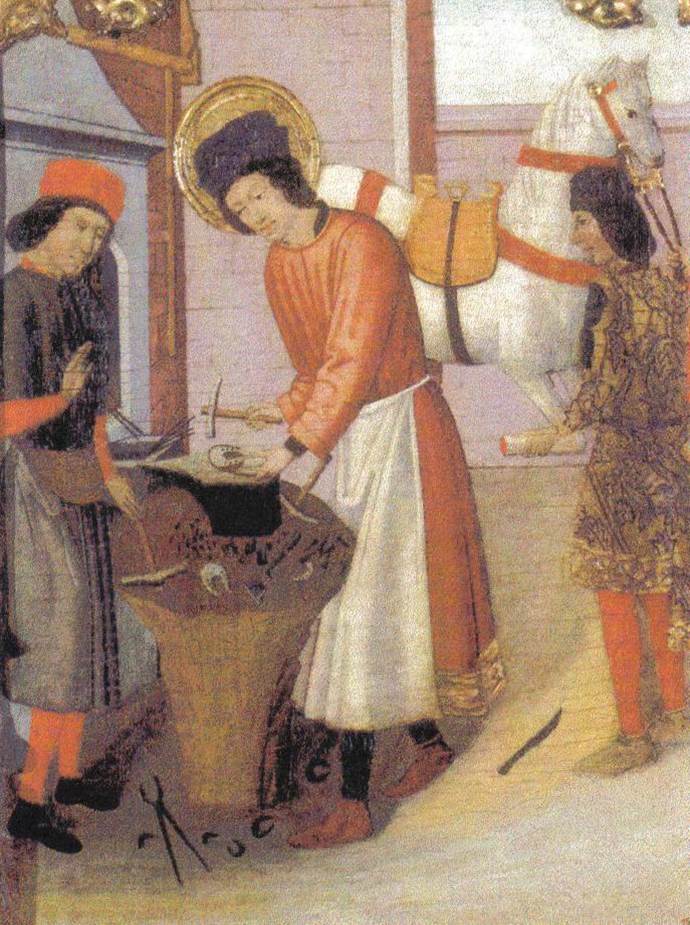 bisbatgirona's tweet photo. #Santoral 1/12/17: Eloi (patró dels #electricistes, #ferrers, #mecànics, #joiers, #orfebres, #rellotgers i #veterinaris). Ageric, Ansà, Nahum, Olimpíades, Càndida, Natàlia. Beat: Carles de Foucauld. https://t.co/HINNeuo0OK