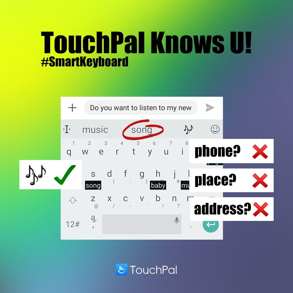 TouchPal's tweet image. #SmartTyping A #keyboard is like your intimate friend. This is future!