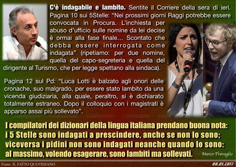 XMERIDIO78's tweet photo. Marco #Travaglio : c'è Indagabile e Lambito.
#M5s indagati a prescindere, i #pdini sono lambiti ma sollevati.
#Consip
#Lotti https://t.co/g0LlqF2UMi