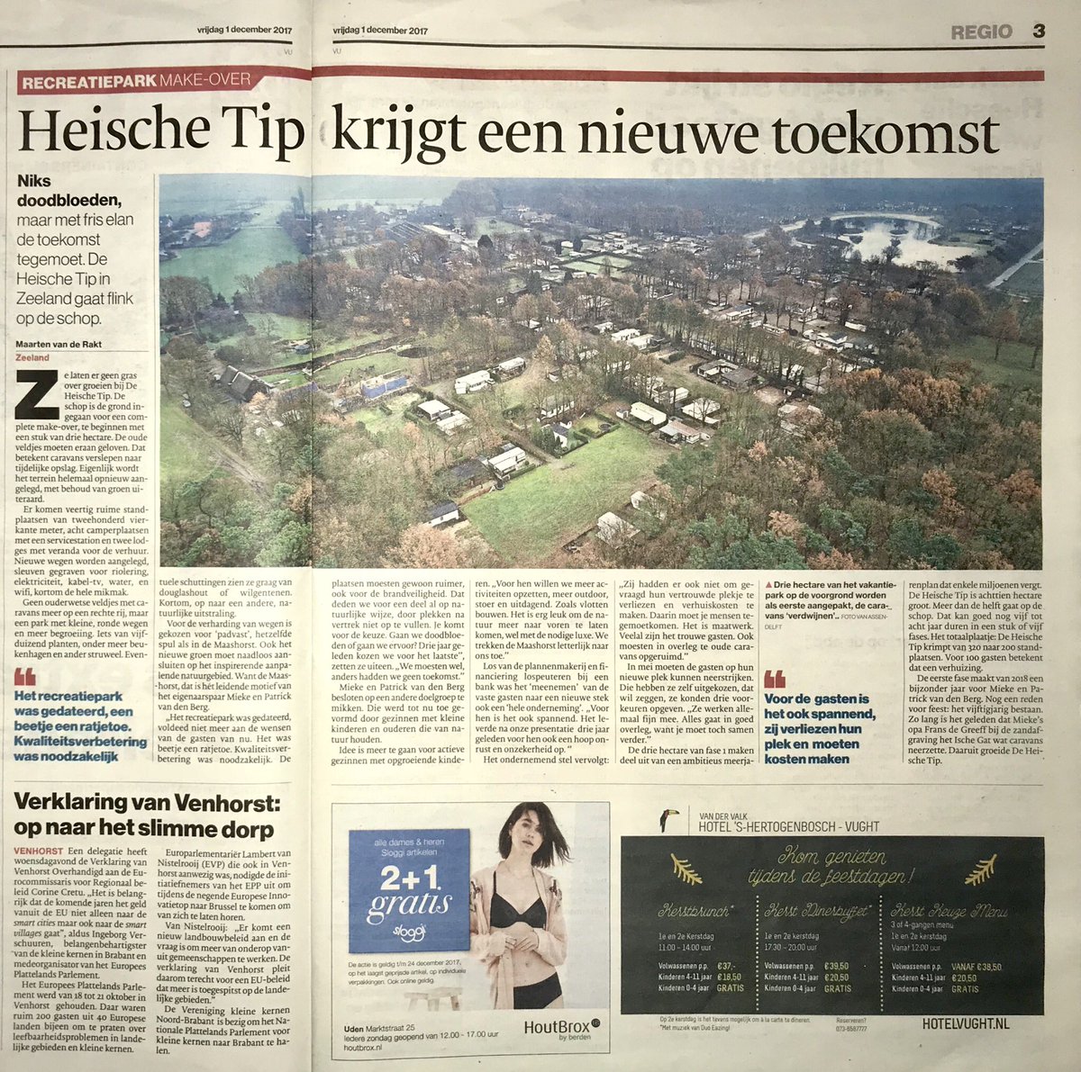Prachtig stuk in het <a href="/bdudenveghel/">Brabants Dagblad</a> over de mooie toekomstplannen van ons vakantiepark.