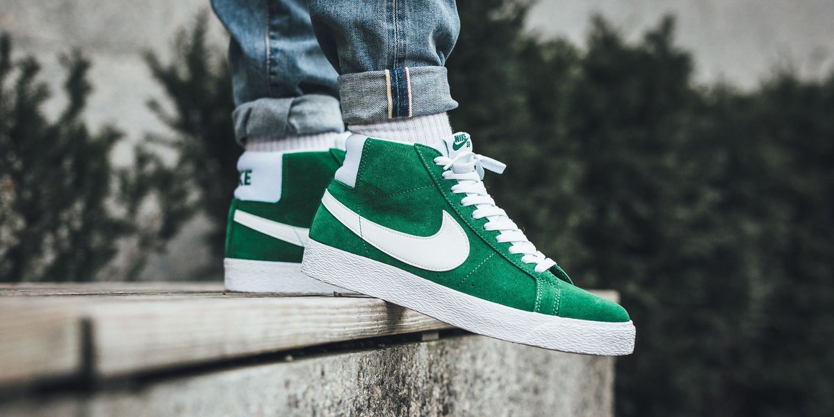 nike sb blazer mid pine green