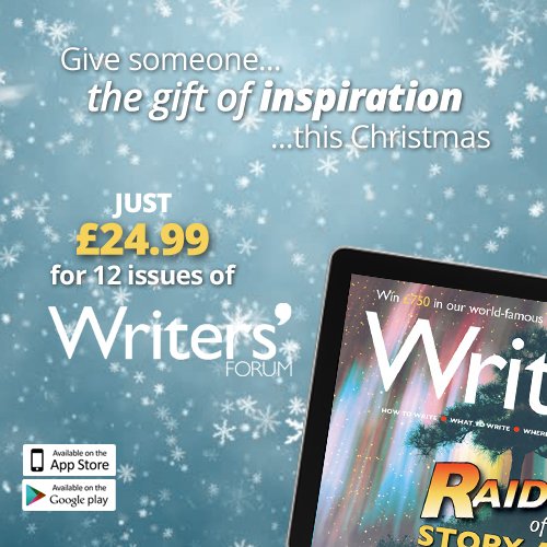 Give someone the gift of inspiration this Christmas with a 12-issue digital subscription to Writers' Forum - bit.ly/2q61UU1