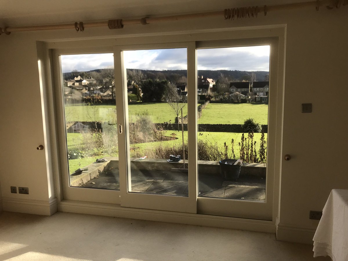 CrookesJoinery's tweet photo. Before and after pics of some @Accoya sliding patio doors fitted yesterday. @JoineryHardware https://t.co/8dtjZ4ukwr