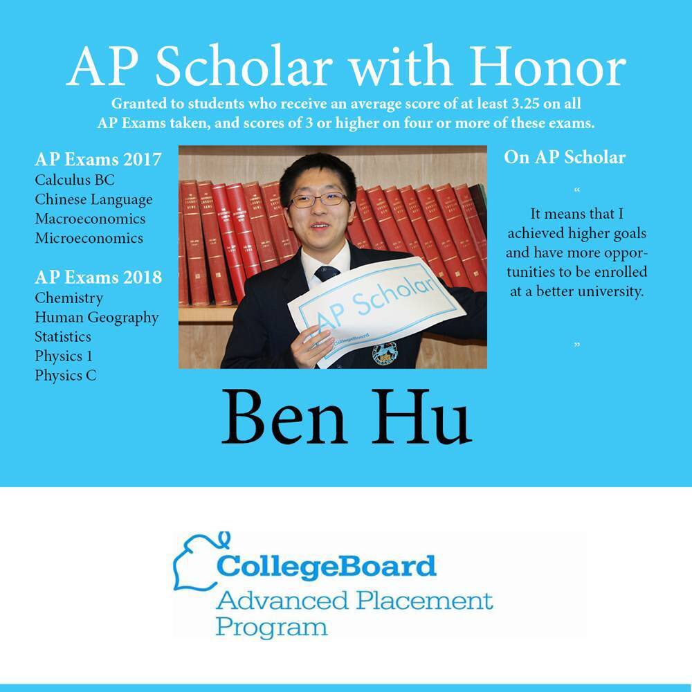 anjuliahooja's tweet image. AP#20 @ApplebyCollege-Celebrating success of an AP Scholar with Honor Congratulations, Ben! #APCapstone #Appleby #APProgram