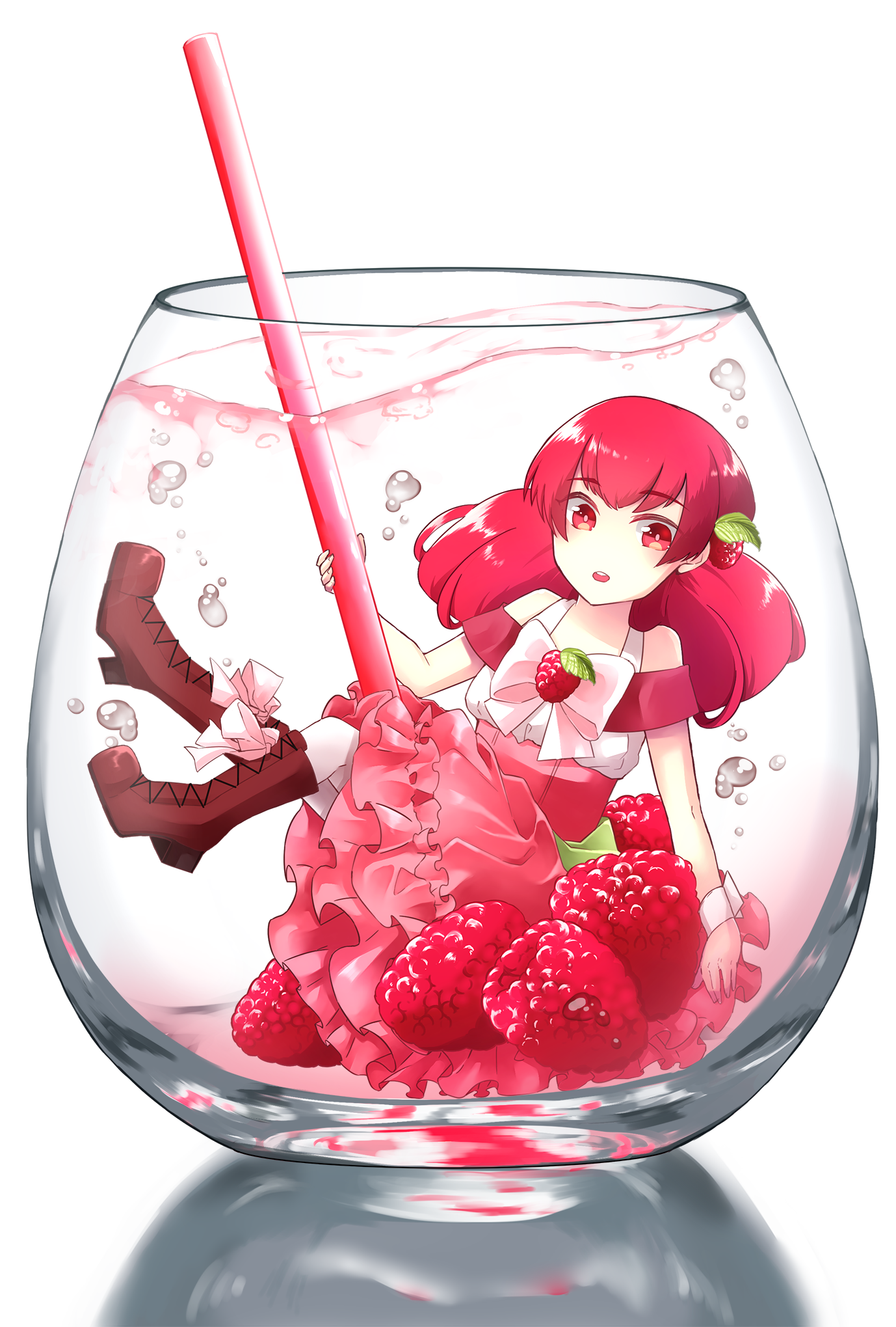 床丸 文化祭でポストカードに使用したイラスト ラズベリーの擬人化です T Co 14ox00jh4m Twitter