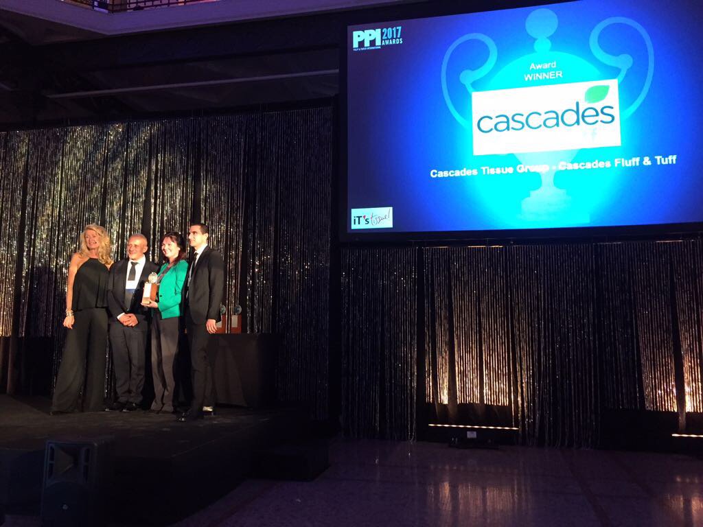 itstissue's tweet photo. Cascades Tissue Group has won the Itโs Tissue-sponsored Tissue Innovation Award at the annual PPI Awards for its Fluff bathroom tissue and Tuff paper towel ranges.
#risiinfo #PPIAwards2017 #itstissue #CascadesTissueGroup
https://t.co/IShOWBgE4H https://t.co/OrFxJS2vGP