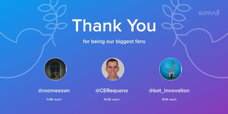 TuftsMedStart's tweet photo. Our biggest fans this week: @roomeezon, @CERequena, @bot_innovation. Thank you! via https://t.co/NRNLK4qx85 https://t.co/tFdwo8AxSJ