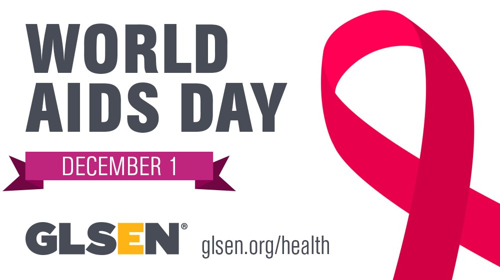 GLSEN's tweet photo. Many #LGBTQ youth are a a higher risk for #HIV — particularly youth of color and #trans youth. Get the facts ➡️ https://t.co/UzFPJ4apW9 #WorldAIDSDay https://t.co/gv4oy0rPdm