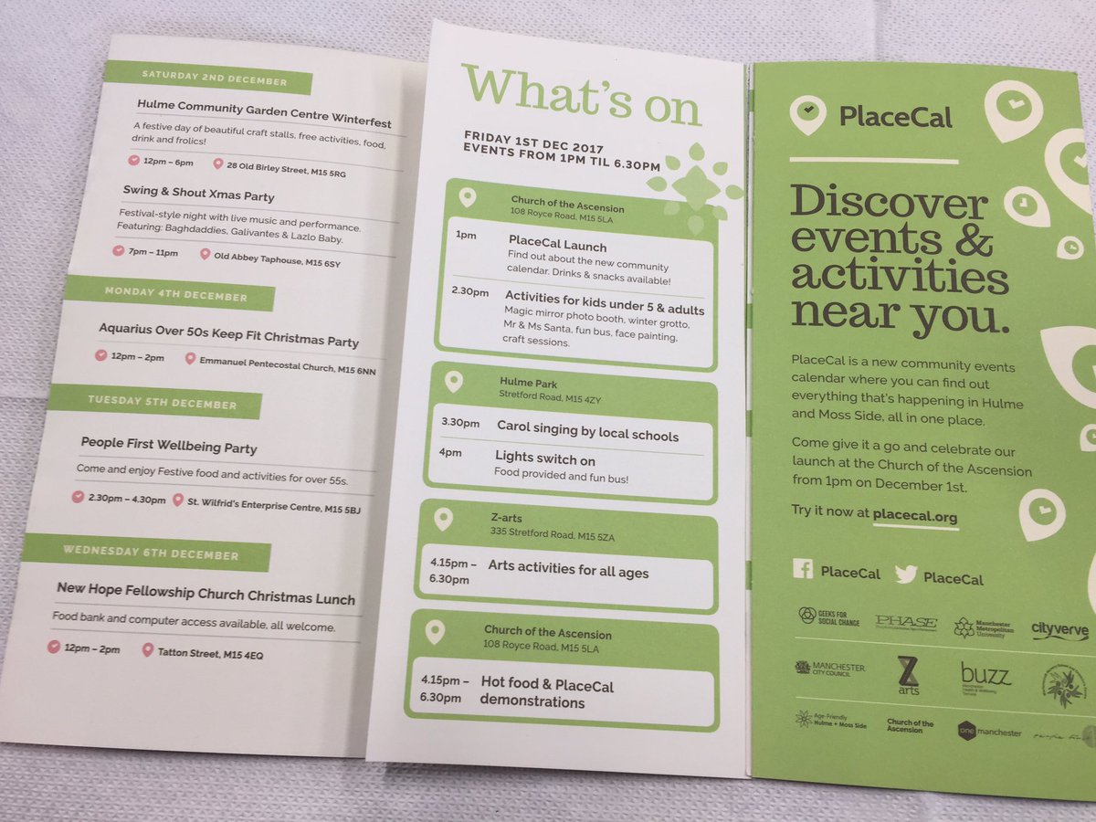 mryahbut's tweet photo. Good to be at launch of @PlaceCal Good #WhatsOn initiative (online &amp; paper) &amp; broad partnership @AgefriendlyMCR @ManMetUni @cityverve &amp; local #Hulme &amp; #MossSide partnership groups https://t.co/PGpUi7Ywxt #PlaceCal #AgeFriendlyManchester #SocialPrescribing https://t.co/UcGP1VUDKi