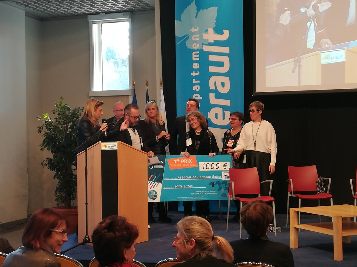 CRESSOCCITANIE's tweet photo. #EnDirect : Bravo à nos 3 lauréats des #PrixESS17 Occitanie : @Symbiosphere prix coup de cœur, Appliserv prix innovation sociale et Herisson Bellor prix Impact local https://t.co/piygxUmP40