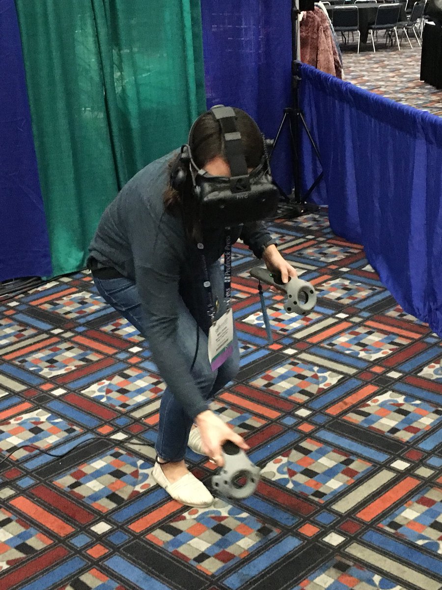 HybridVRevents's tweet photo. Last day of #tagt #giftED17! Come try out VR in the exhibit hall with us! Booth 900. https://t.co/RBviUw0jMG