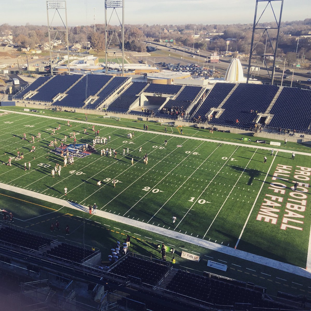 419sports's tweet photo. In Canton ready to cover Minster and Marion Local as they battle for State Championships his weekend. 🏈🏈 https://t.co/rr9zp1YBtd